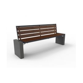 Benk Gloria Style 1800 med betongben Benk Gloria Style 1800 med betongben